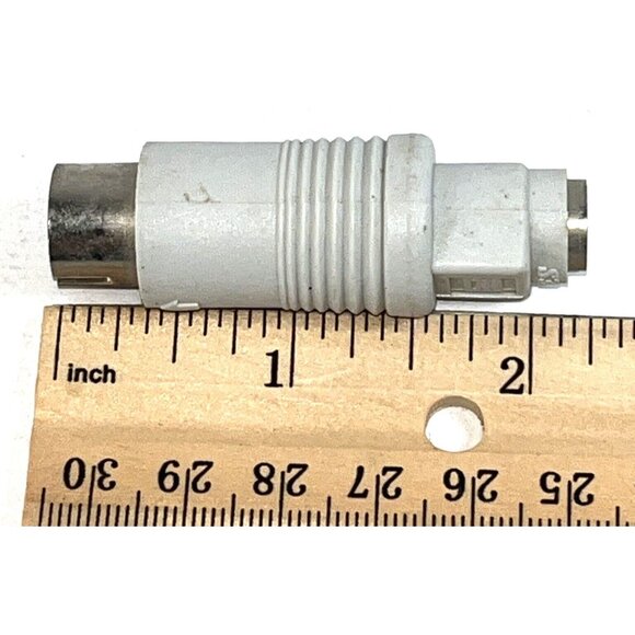 Keyboard Adapter PS2 6pin Female~AT 5pin DIN Male Adapter- Gray A473 - Picture 3 of 4